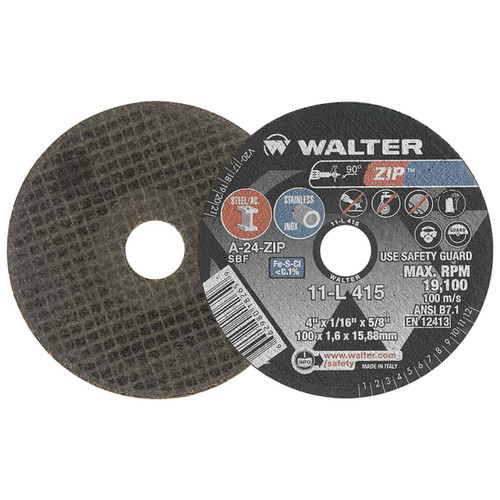 4X1/16X3/8 ZIP CUT-OFF WHEELS-PKG 5