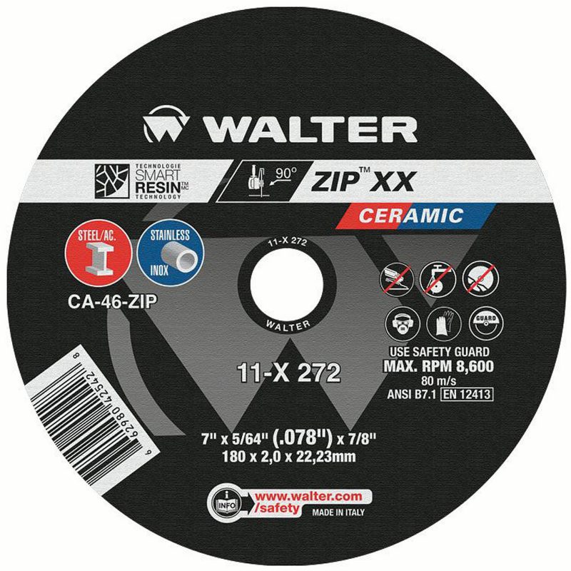 ZIP WHEEL 7X5/64X7/8'' T1 CUT-OFF WHEEL