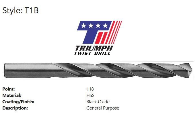 Triumph Drills Jobber HSS Bright 11/32