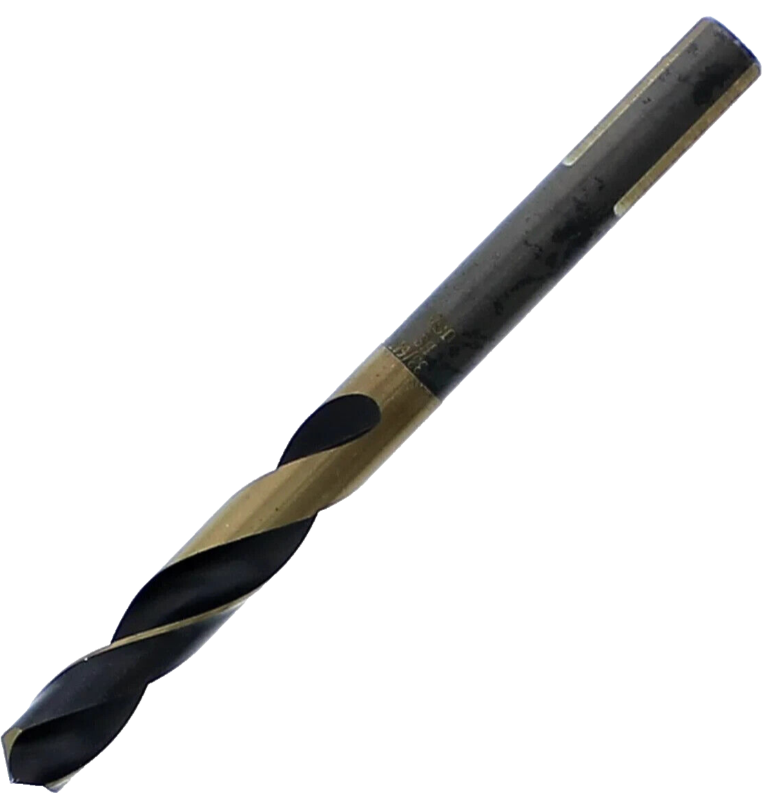 Triumph Drills 1/2" Reduced Shank 3-Flats HSS Black Oxide Flutes 1"