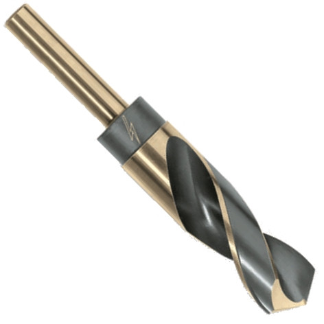 ThunderBit Drills 1/2" Reduced Shank 3-Flats HSS Black & Bronze Oxide 29/32