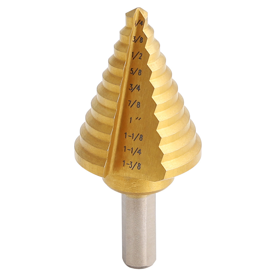 Triumph Step Drill HSS Bright Finish 10 Steps, 1/4"-1-3/8"