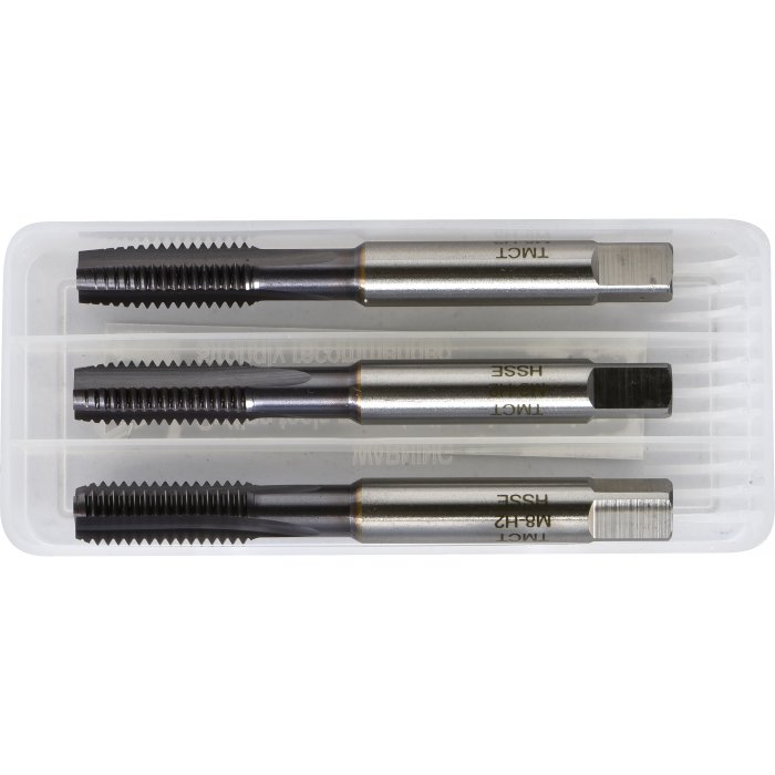 ThunderTap Metric Hand Tap 3pc Set HSS Bronze Oxide M8 X 1.25