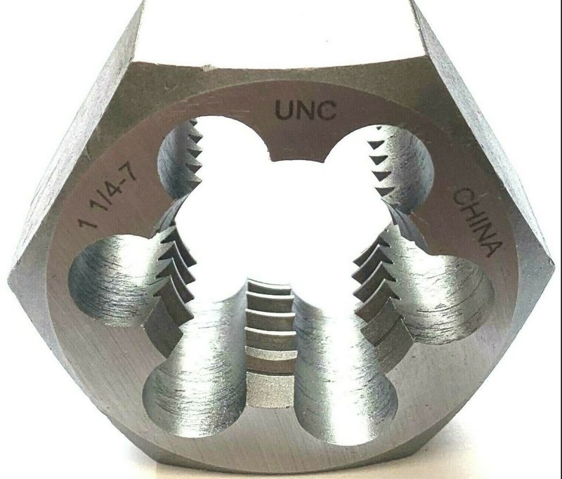 Triumph Hex Rethreading Dies Carbon Steel Bright Finish 1/4-20 NC
