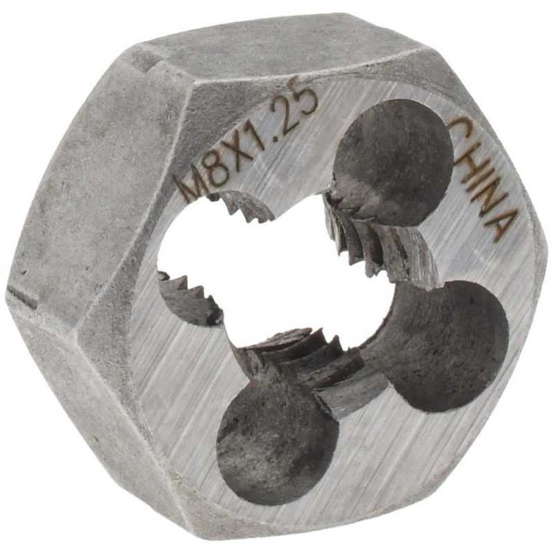 Triumph Hex Rethreading Dies Carbon Steel Bright Finish 7/8-9 NC