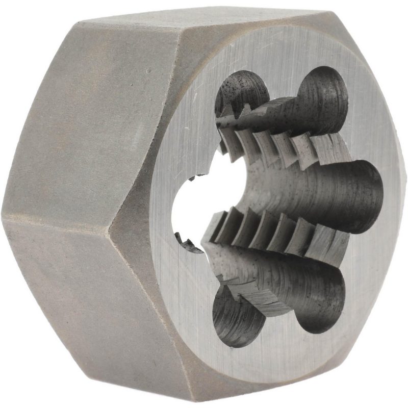 Triumph Hex Rethreading Dies Carbon Steel Bright Finish 1-8 NC