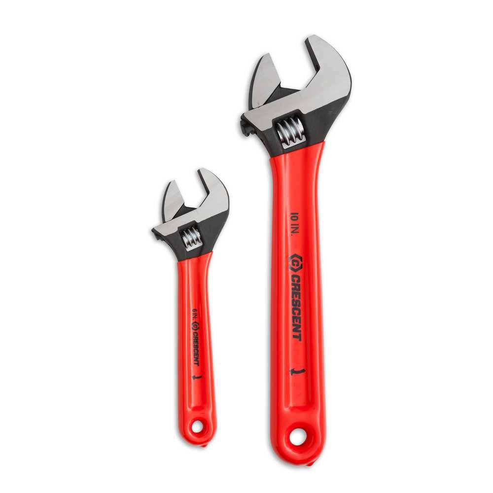 CRESCENT WRENCH SET,2PC,ADJUSTABLE