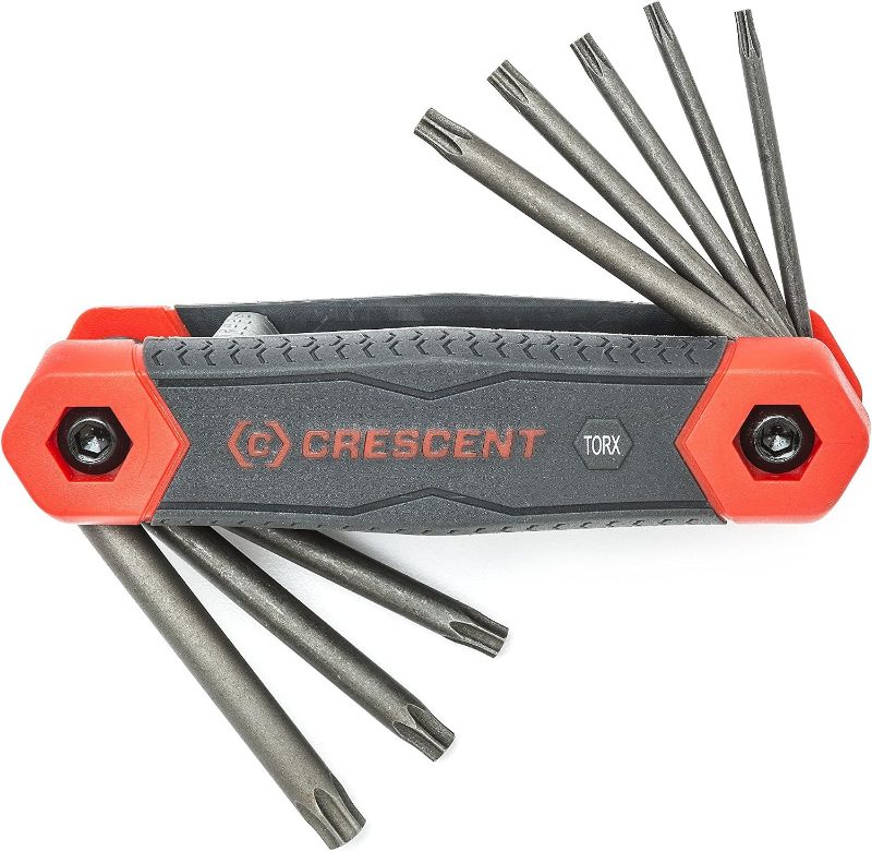 8 Piece Folding Torx® Dual Material Key Set