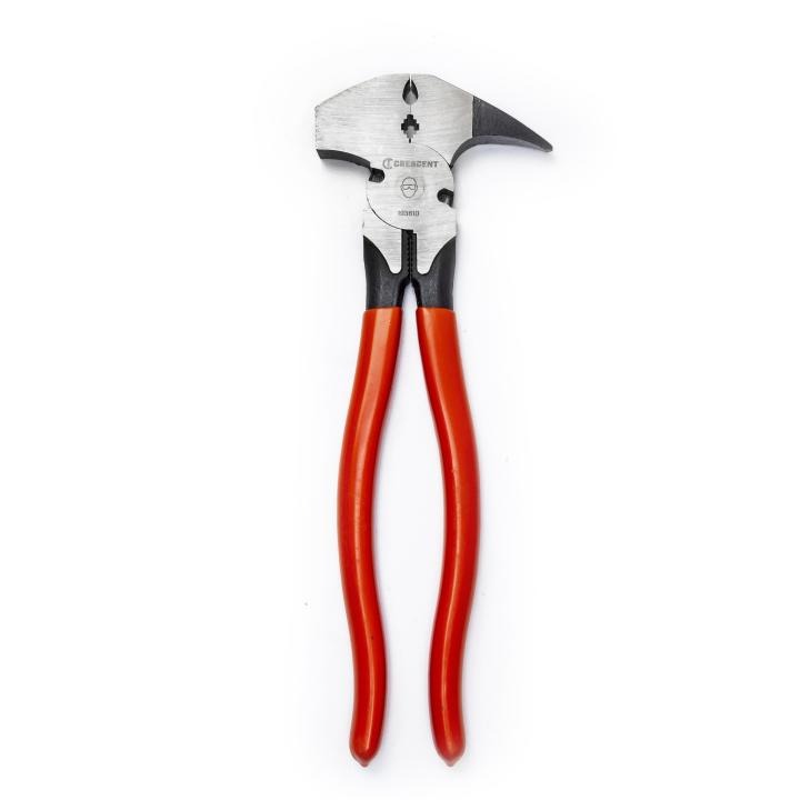 10" Dipped Handle Dual Staple Grip Joint Fence Tool Pliers