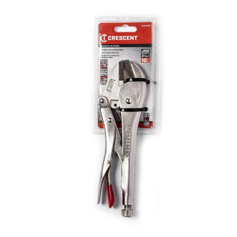 10" Straight Jaw Locking Pliers
