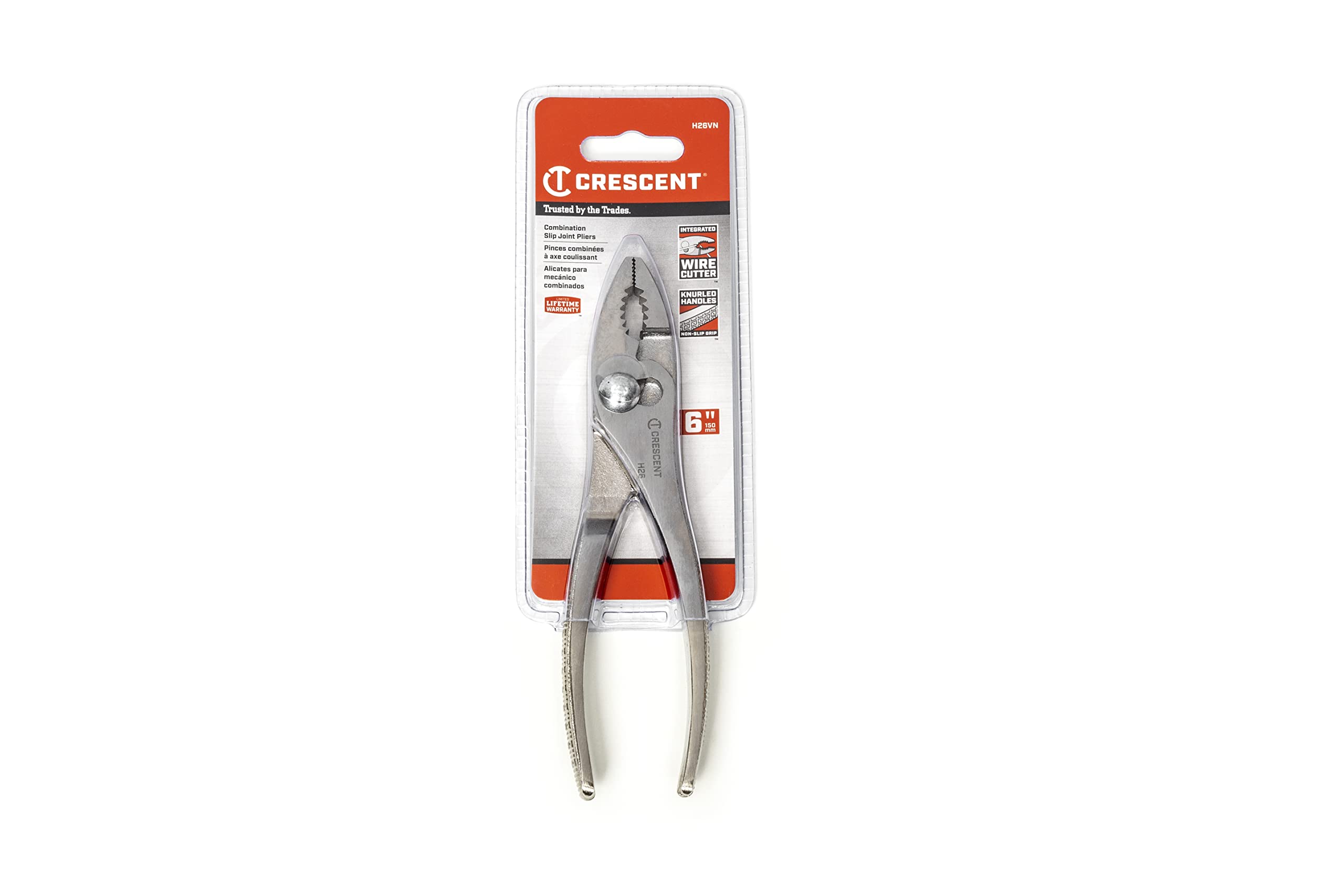 6 1/2" Cee Tee Co.® Curved Jaw Slip Joint Pliers – Carded