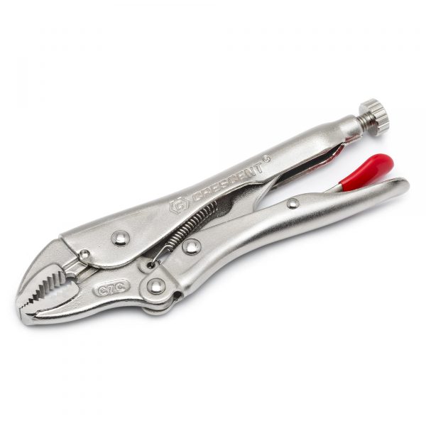 7" Curved Jaw Locking Pliers with Wire Cutter