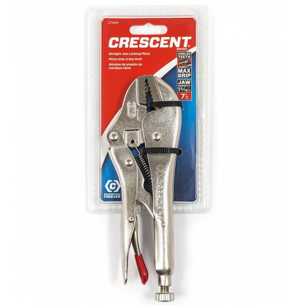 7" Straight Jaw Locking Pliers