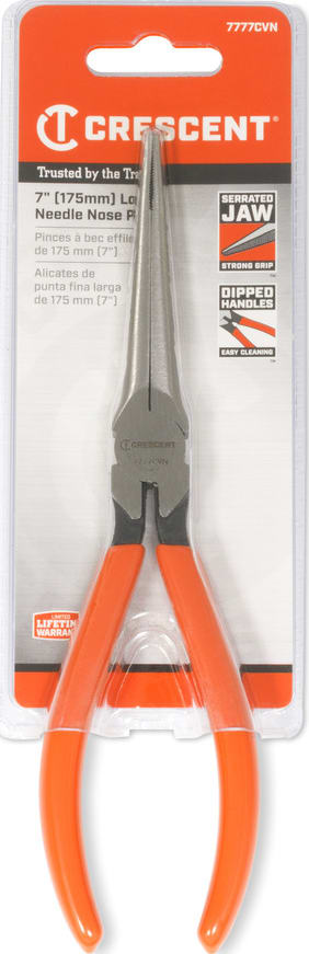 7" Long Needle Nose Solid Joint Pliers