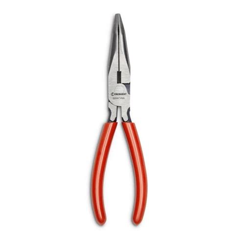 8" Bent Nose Pliers with Dipped Grip