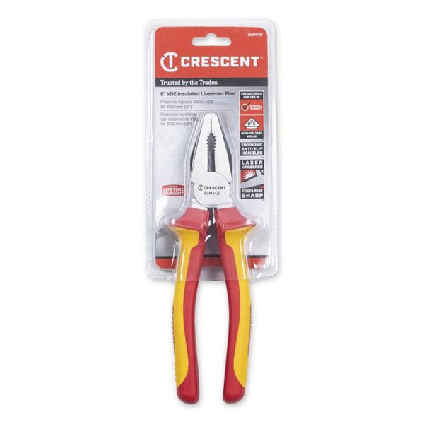 8" VDE Insulated Lineman's Pliers