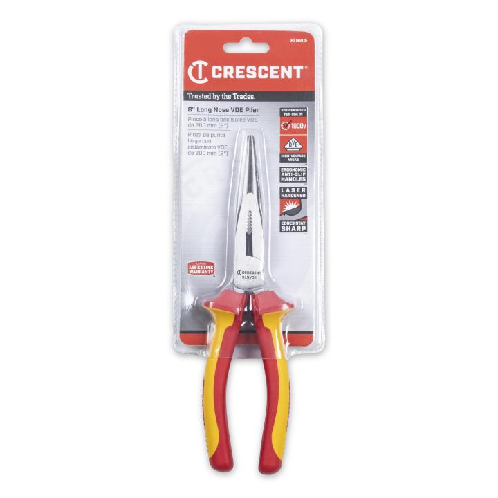 8" VDE Insulated Long Nose Pliers