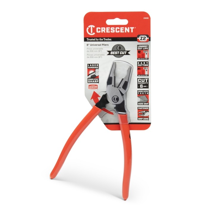 8" Z2 Universal Dipped Handle Universal Plier