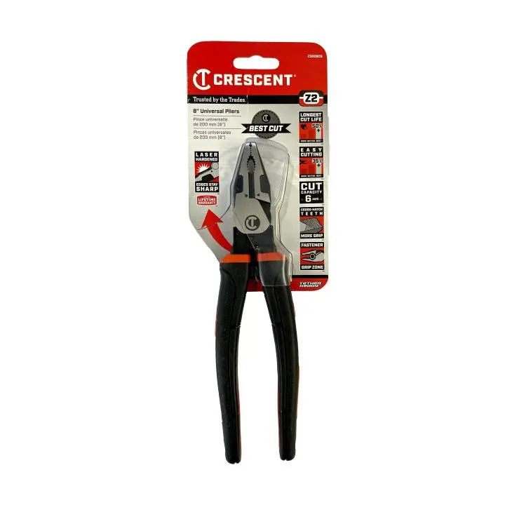 8" Z2 Dual Material Universal Plier