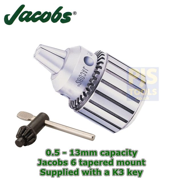 JACOBS 34-06 IND CHUCK (6JT MOUNT) & K3 KEY