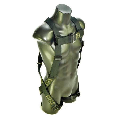 Guardian Protection Black Kevlar Cross Over Harness, back D-ring (Size S – L)