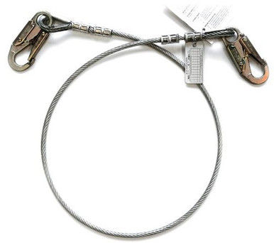 Guardian Protection Stainless Steel Cable Anchor, Thimble ends (Size 3')