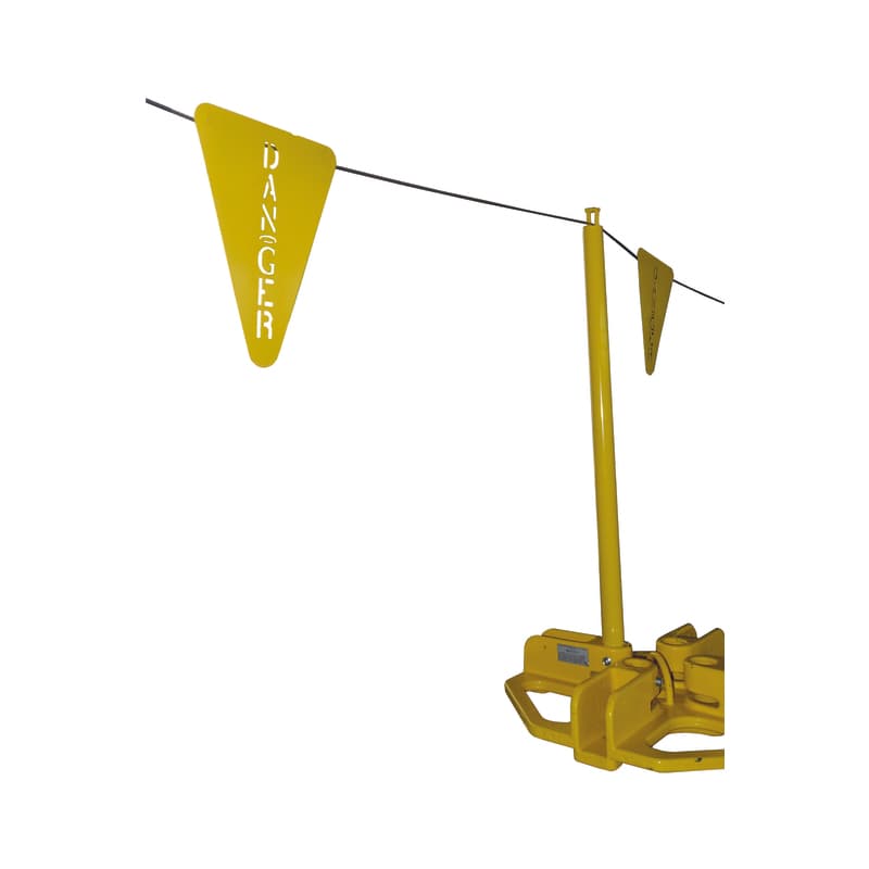 Stamped Steel Warning Flag