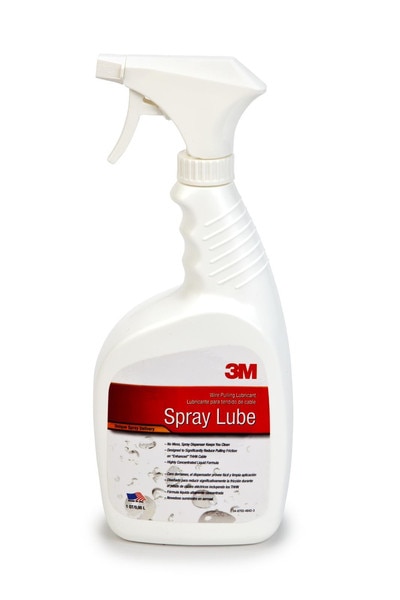 3M™ Wire Pulling Lubricant Spray WLS-QT, excellent cling and wetting properties, 12 Bottles/Case