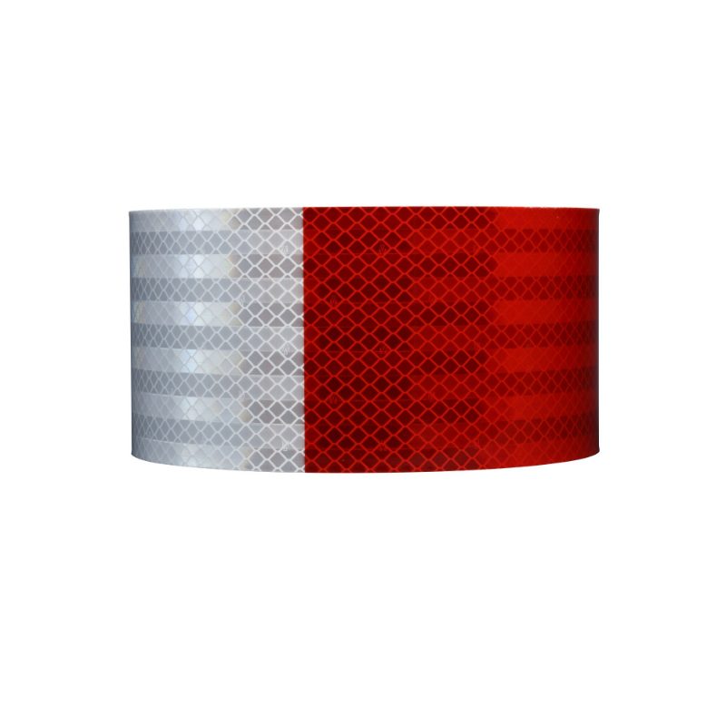 3M™ Reflective Gate Arm Markings GA1616, Red/White, 4 in x 50 yd, 1/Box, 10/Case