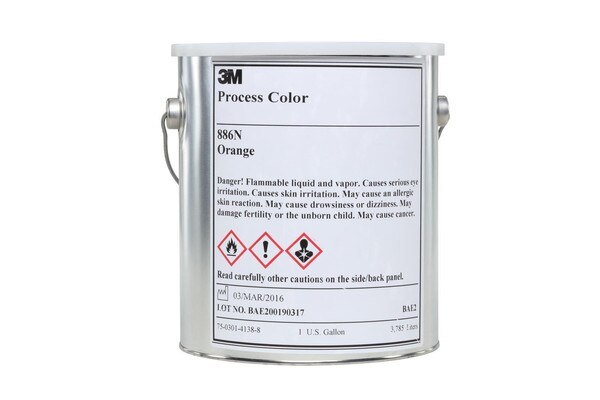 3M™ Transparent Process Colour, 895I, magenta, 1 gallon (3.8 L)