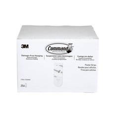 Command® Poster Strips 17024-S256NA, Small, White, 256 Strips