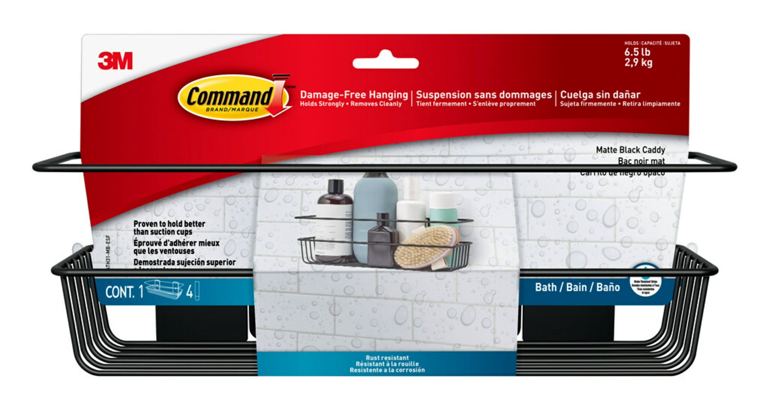 Command Shower Caddies BATH10, BATH 12, BATH 14, BATH16, BATH 31, BATH 37