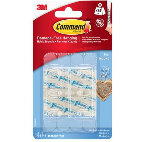 Command Clear Mini Hooks 17006CLR