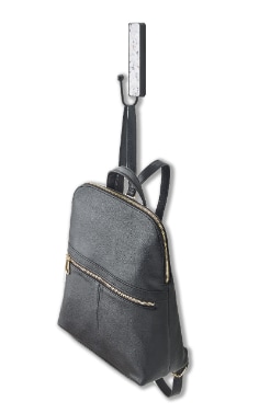 Command™ Large Matte Black Hook 17037TMB-EF, Terrazzo Finish, 1 Hook, 2 Strips