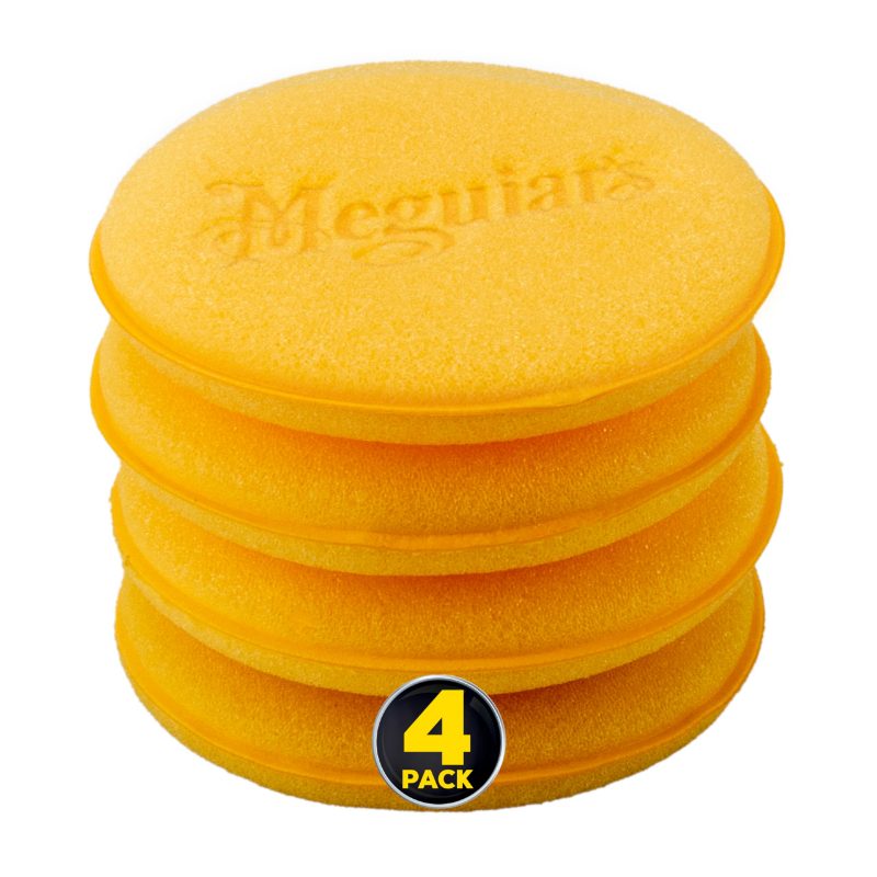 Meguiar's® Foam Applicator Pads W0004, 4.5 in(11.43 cm), 4/Pack