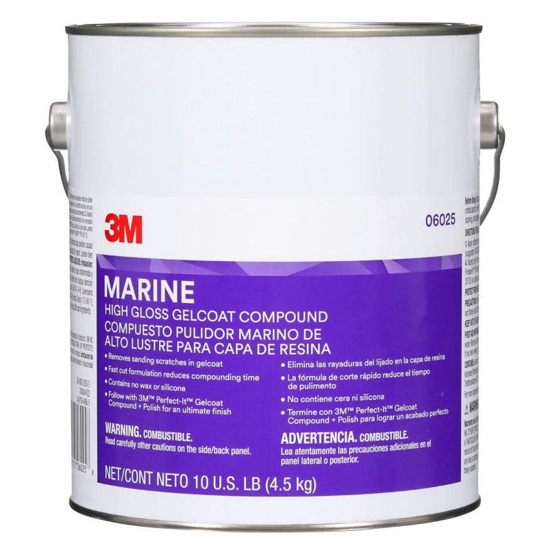 3M™ Marine High Gloss Gelcoat Compound, 06025, 1 gal (3.78 L)