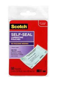 3M™ Self-Laminating Business Cards, LS851, 2.4 in x 3.8 in (6.1 cm x 9.65 cm), 25 per pack