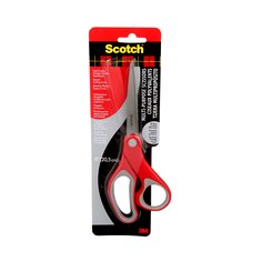 Scotch™ Multi-Purpose Scissors 1428, Red, 8 in (203 mm), 1/Pack