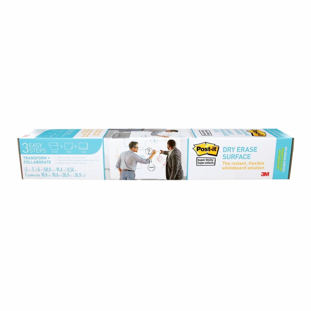 Post-it® Super Sticky Dry Erase Surface DEF3x2, 2 ft x 3 ft (60.9 cm x 91.4 cm)