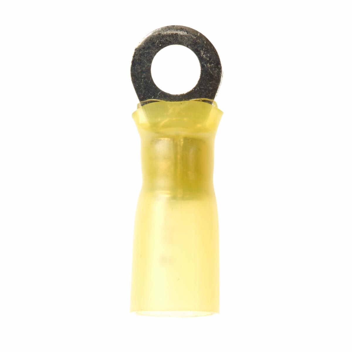 3M™ Scotchlok™ Ring Tongue Terminal, MNG10-10RX, yellow, nylon insulated with insulation grip, stud size 10, 12-10 AWG