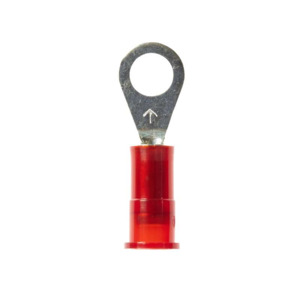 3M™ Scotchlok™ Ring Tongue Terminal, MNG18-516R/SX, red, nylon insulated with insulation grip, stud size 5/16 in (0.8 cm), 22-18