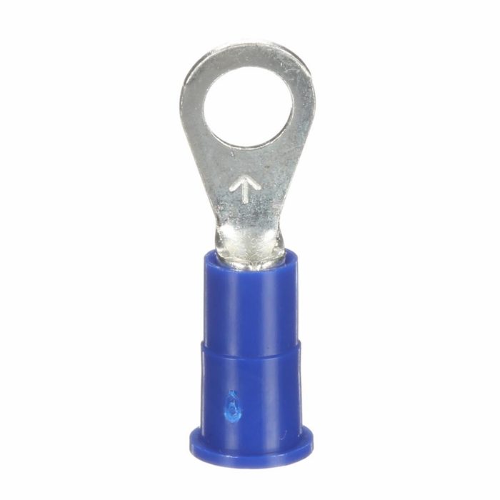 3M™ Scotchlok™ Ring Tongue Terminal, MNG14-10R/LX, blue, nylon insulated with insulation grip, stud size 10, 16-14 AWG