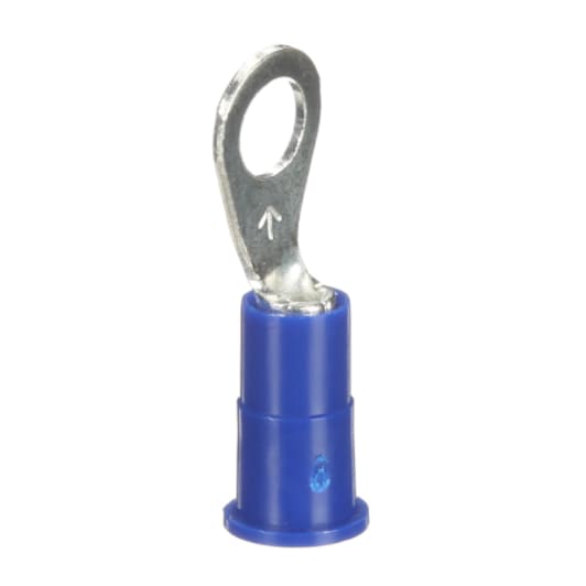 3M™ Scotchlok™ Ring Tongue Terminal, MV14-10R/LX, blue, vinyl insulated, stud size 10, 16-14 AWG
