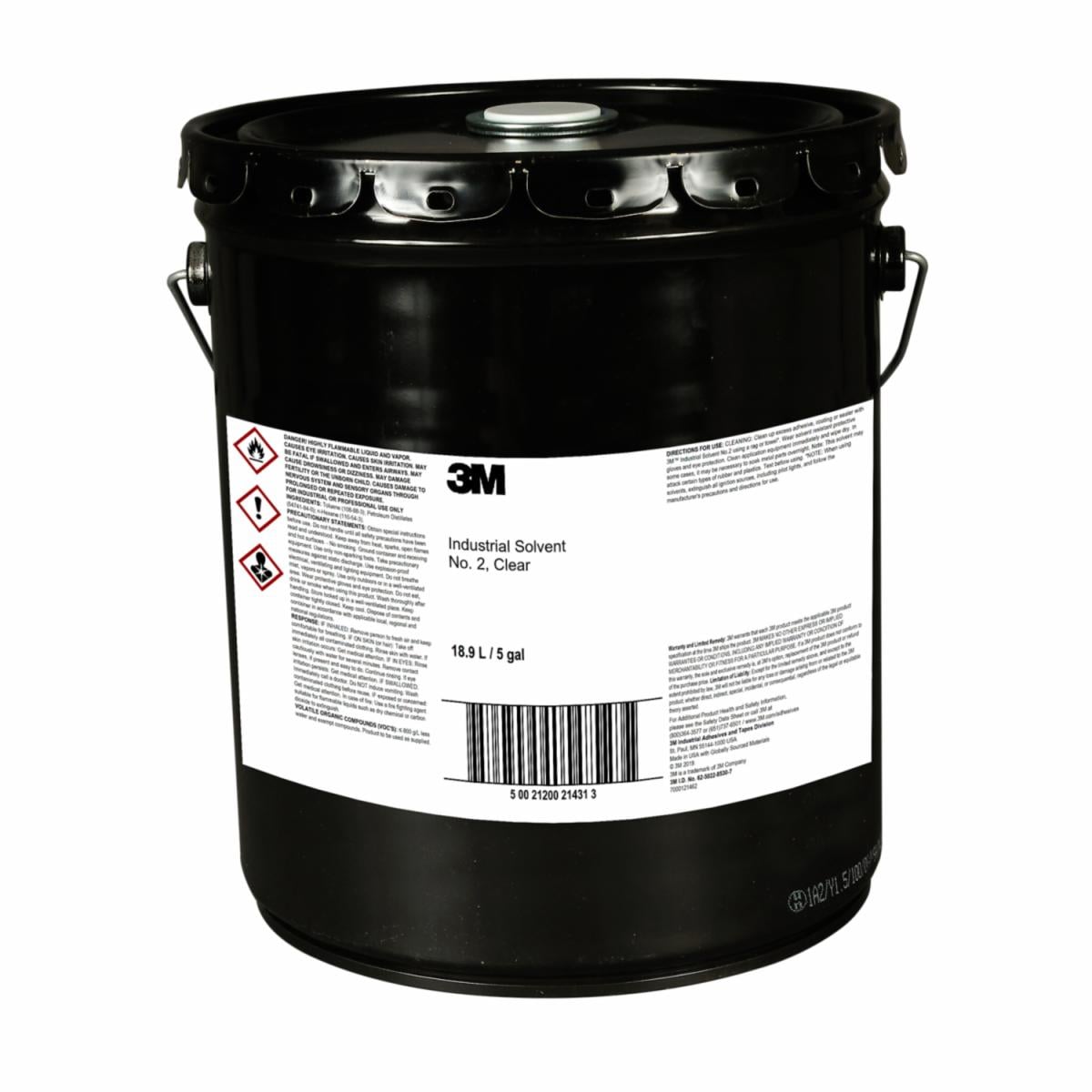3M™ Scotch-Weld™ Solvent 2, clear, 5 gal (18.9 L)