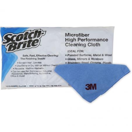 Scotch-Brite™ High Performance Microfibre Cleaning Cloth, SB-2010BB, blue, 32 cm x 36 cm (12-1/2 in x 14 in)