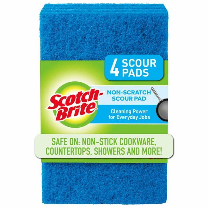 Scotch-Brite® Non-Scratch Scour Pad, 4/pack