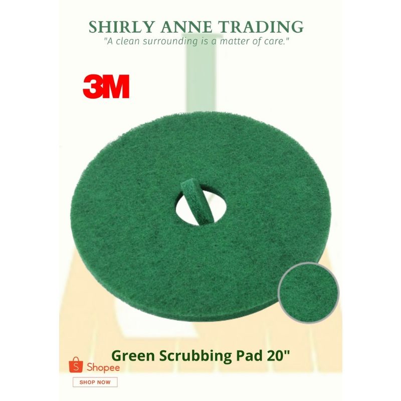 Prime Source Green Scrubbing Pad 5400PS, 16 in (406.4 mm), Private Label