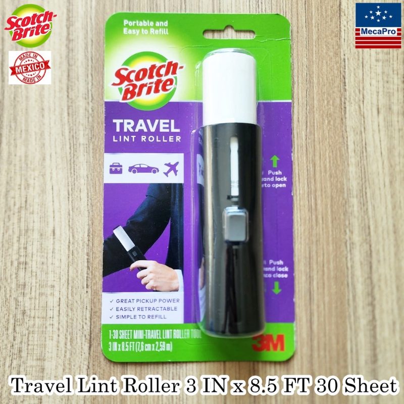 Scotch-Brite™ Travel Lint Roller, 30-Sheets