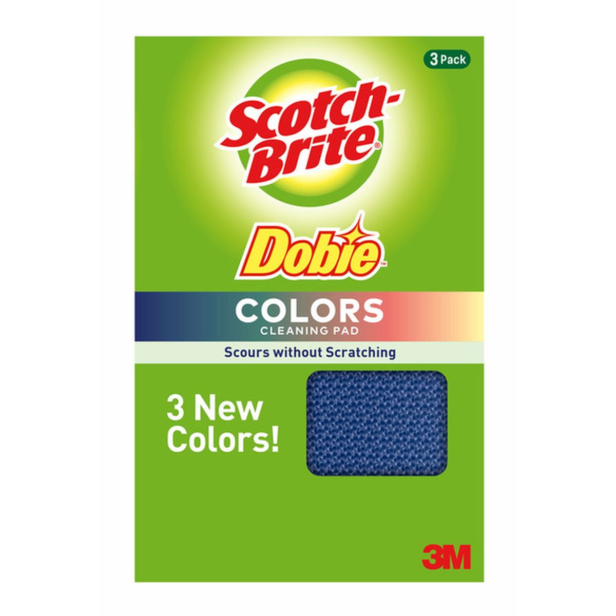 Scotch-Brite® Colours All Purpose Pads, 3/pack