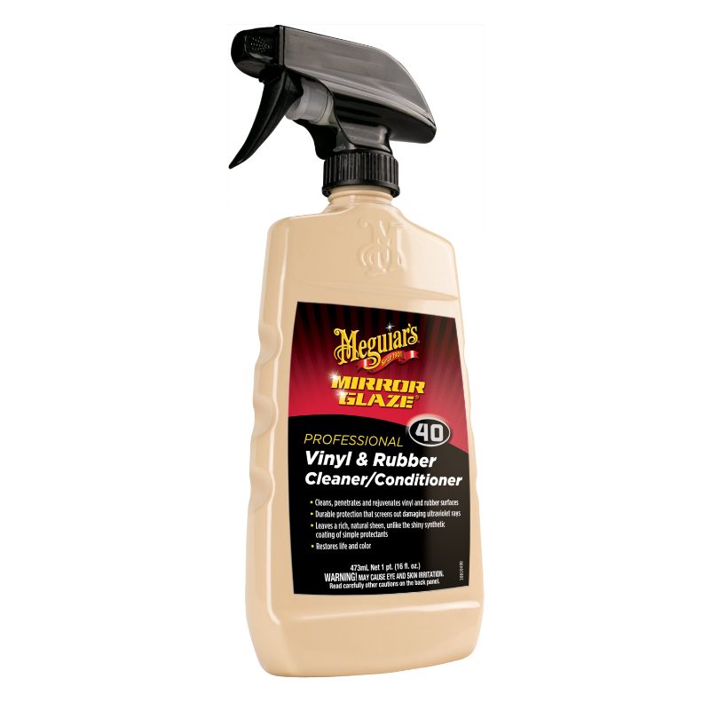 Meguiar’s® Mirror Glaze™ Professional Vinyl & Rubber Cleaner/Conditioner, M4016C, 16 fl. oz. (463 ml)